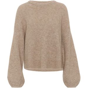 Gestuz, Dames, Truien, Bruin, Maat: S Wol,