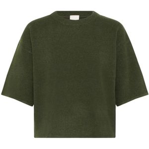 Ichi, Dames, Truien, Groen, Maat: 2XL Wol,