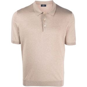 Barba, Heren, Tops, Beige, Maat: 3XL Zijde,