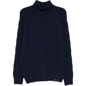 Fay, Heren, Truien, Blauw, Maat: XL