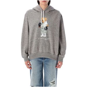 Polo Ralph Lauren, Dames, Sweatshirts & Hoodies, Grijs, Maat: L Katoen,