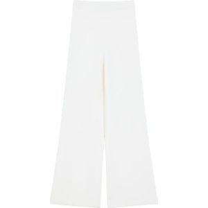Max Mara, Dames, Broeken, Wit, Maat: M Wol,