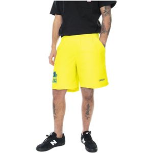 Adidas, Heren, Korte broeken, Geel, Maat: M Katoen,
