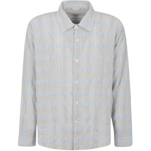 mfpen, Heren, Overhemden, Veelkleurig, Maat: L Katoen,