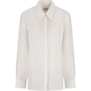 Khaite, Dames, Blouses & Shirts, Wit, Maat: 2XS