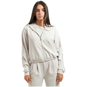 Emporio Armani - Fullzip Hoodie - Wit - Dames