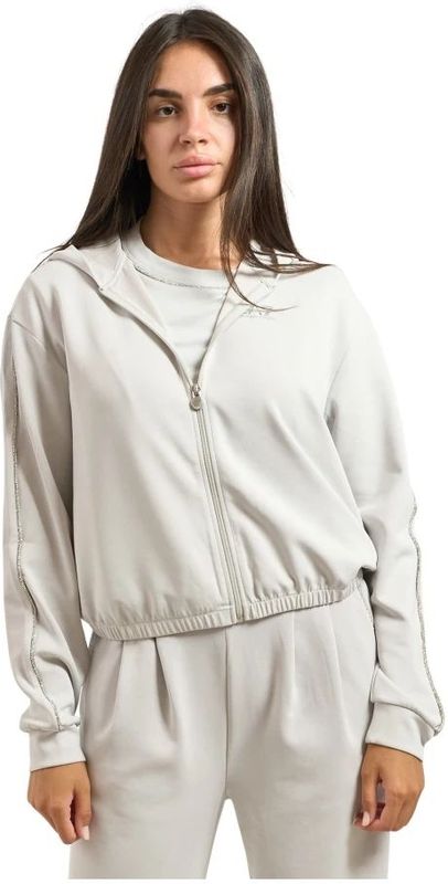 Emporio Armani - Fullzip Hoodie - Wit - Dames