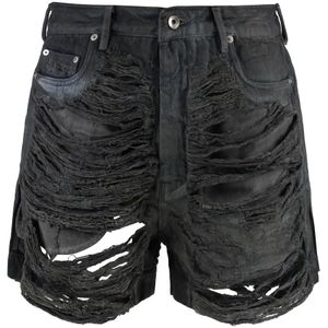 Rick Owens, Heren, Korte broeken, Grijs, Maat: W33 Katoen,