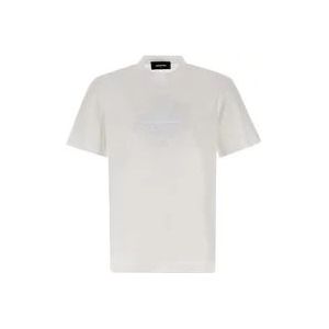 Dsquared2 Witte T-shirts en Polos , White , Heren , Maat: L