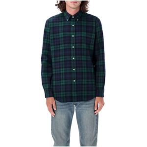 Polo Ralph Lauren, Heren, Overhemden, Groen, Maat: M Katoen,
