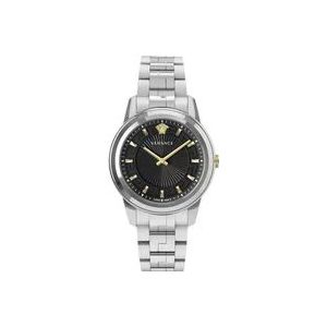 Versace Elegante Roestvrijstalen Analoge Horloge , Gray , Heren , Maat: ONE Size