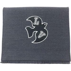 Louis Vuitton Vintage, Heren, Pre-owned, Grijs, Maat: ONE Size Wol,