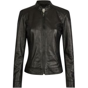 Bugatti, Dames, Jassen, Zwart, Maat: 2XL Leer,