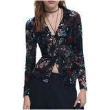 Desigual, Dames, Blouses & Shirts, Veelkleurig, Maat: XS Poliester,