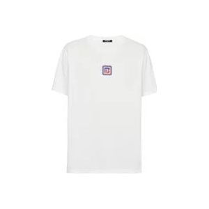 Balmain PB T-shirt , White , Heren , Maat: S