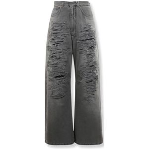 MM6 Maison Margiela, Dames, Jeans, Grijs, Maat: W27