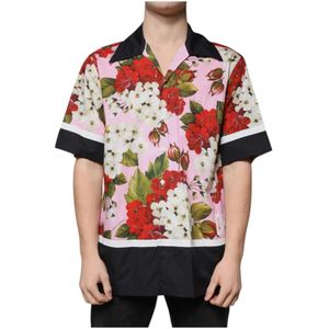 Dolce & Gabbana, Heren, Overhemden, Veelkleurig, Maat: M Katoen,