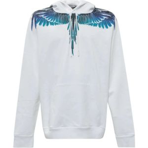 Marcelo Burlon, Heren, Sweatshirts & Hoodies, Wit, Maat: 2XL Katoen,