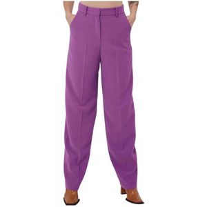 Silvian Heach, Dames, Broeken, Paars, Maat: 2XS Poliester,
