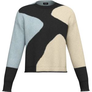 Emme DI Marella, Dames, Truien, Veelkleurig, Maat: S Wol,