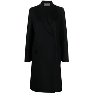 Alberta Ferretti, Dames, Mantels, Zwart, Maat: XS