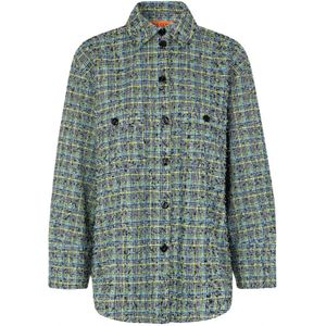 Stine Goya, Dames, Blouses & Shirts, Groen, Maat: XS Poliester,