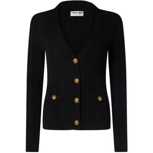 Chiara Boni, Dames, Truien, Zwart, Maat: S Viscose,