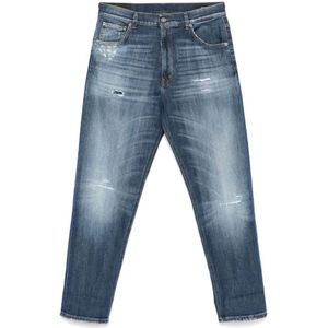 Dondup, Heren, Jeans, Blauw, Maat: W30 Denim,