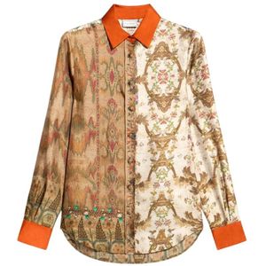 Pierre-Louis Mascia, Dames, Blouses & Shirts, Veelkleurig, Maat: M Zijde,