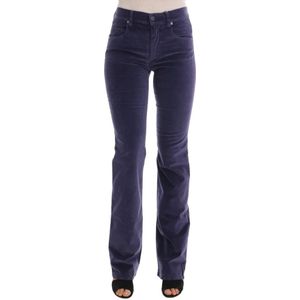 Ermanno Scervino, Dames, Broeken, Paars, Maat: W26 Corduroy,