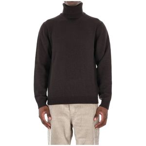 Roberto Collina, Heren, Truien, Bruin, Maat: M Wol,