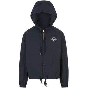 Moschino, Heren, Jassen, Blauw, Maat: L Katoen,