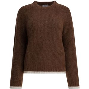 Ines de la Fressange Paris, Dames, Truien, Bruin, Maat: XS Mohair,