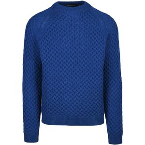 Daniele Fiesoli, Heren, Truien, Blauw, Maat: L Wol,
