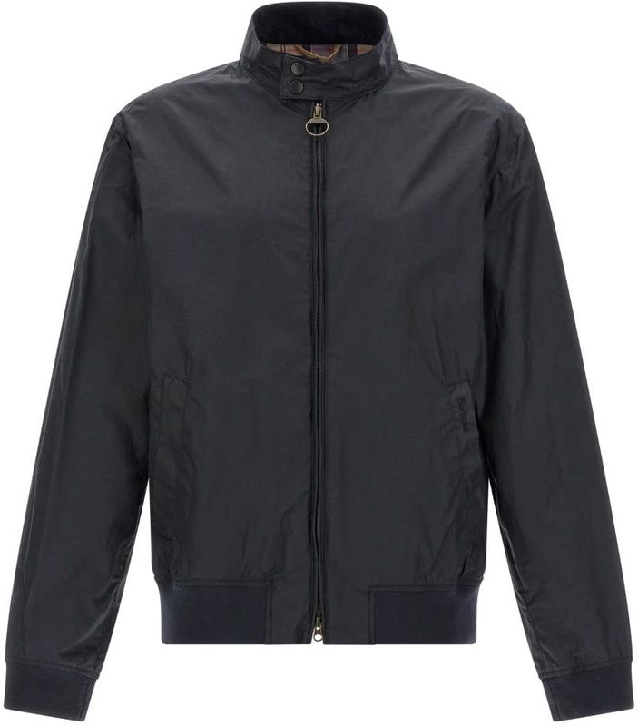 Barbour - Gewaxt Herenjack - Effen - Regular Fit - Corduroy Kraag