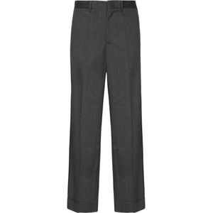 MM6 Maison Margiela, Heren, Broeken, Grijs, Maat: M Wol,