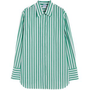 Aspesi, Dames, Blouses & Shirts, Groen, Maat: M Katoen,