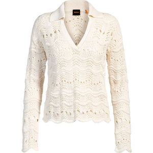 Gebreide Trui - Effen - Knitwear - Lange Mouw - Losse Pasvorm