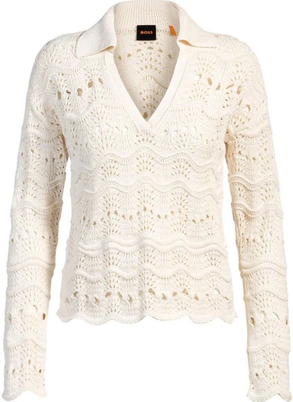 Gebreide Trui - Effen - Knitwear - Lange Mouw - Losse Pasvorm