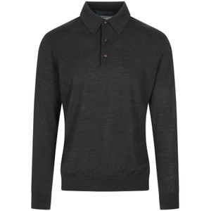 Kiton, Heren, Tops, Grijs, Maat: M Wol,