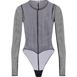 Elisabetta Franchi, Dames, Tops, Zwart, Maat: S