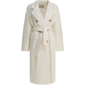 Max Mara, Dames, Mantels, Wit, Maat: XS Wol,