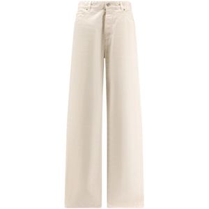 Balenciaga, Dames, Broeken, Wit, Maat: S Katoen,