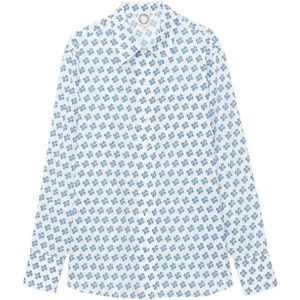 Ines de la Fressange Paris, Dames, Blouses & Shirts, Blauw, Maat: XS Katoen,