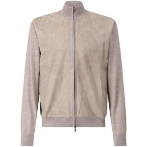 Maurizio Baldassari, Heren, Sweatshirts & Hoodies, Grijs, Maat: L Wol,