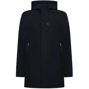 Rrd, Heren, Mantels, Blauw, Maat: XS Polyamide,