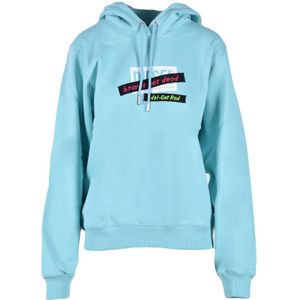 Diesel, Dames, Sweatshirts & Hoodies, Groen, Maat: XS Katoen,