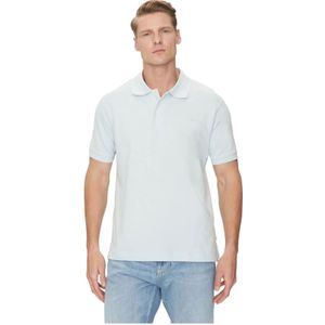 Guess, Heren, Tops, Blauw, Maat: S Katoen,