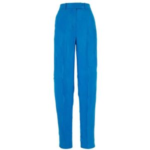 The Attico, Dames, Broeken, Blauw, Maat: 3XS Wol,