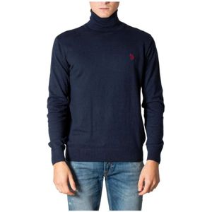 U.s. Polo Assn. - Turtleneck Sweater - Blauw - Heren - Classic Fit